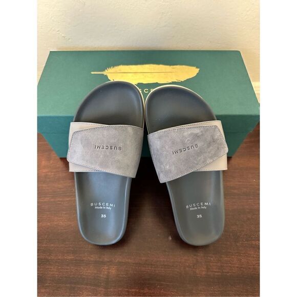 Buscemi leather upper and lining lightweight handcrafted slide sandal size EU 35 - Picture 6 of 12